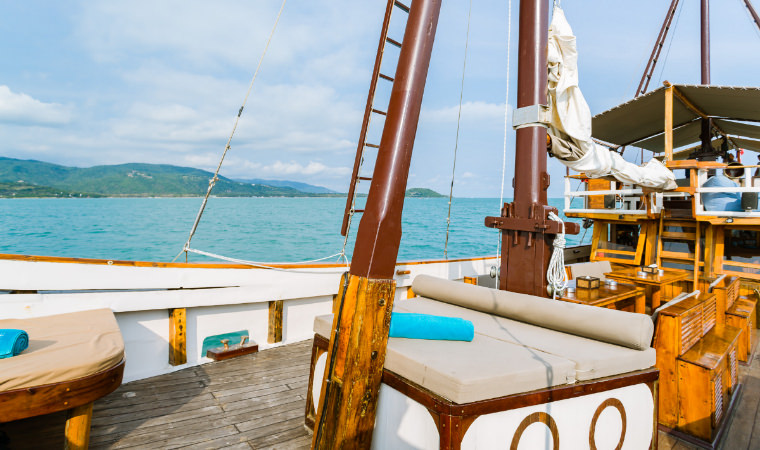 蘇美島 旅遊 。【白帆船】優雅非凡的海上漂流之旅