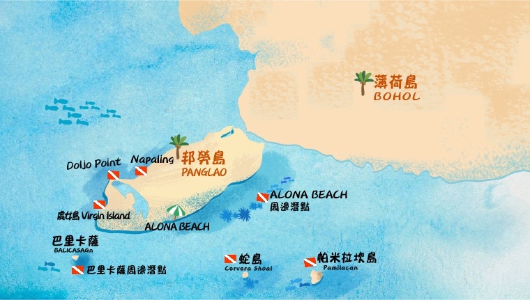 潛點介紹。菲律賓 薄荷島周邊潛點 Bohol Dive Site